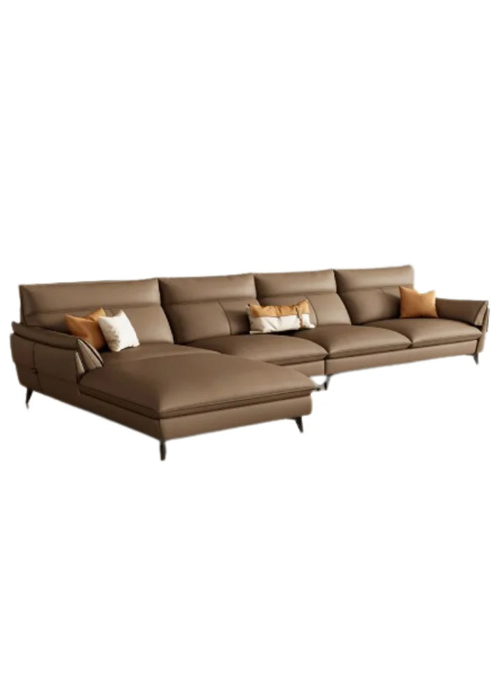 L-Shaped Sofa brown
